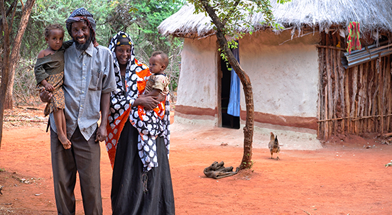 Sheik Abdo and his family from Bale, Ethiopia, 
