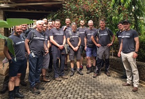 The Mount Elgon trek team on arrival