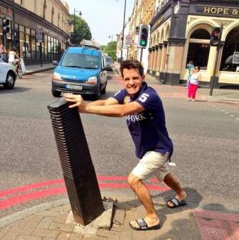 Kilimanjaro climber and Senior Maitre D' at Bar Boulud out training in London