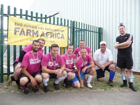 Tournament winners Direct meat with tournament organiser and Kilimanjaro=climbing chef Paul Foster