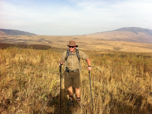 Making headway on the first day of the trek