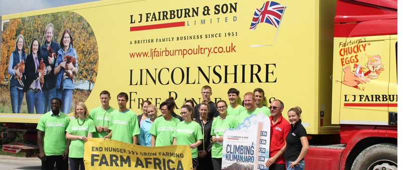 Staff from LJ Fairburn and Farm Africa at the official launch day of the Kilimanjaro Climb