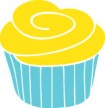 Drawing of a cupcake