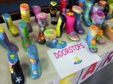 Welly doorstops