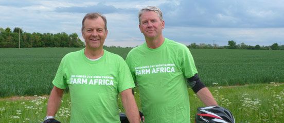 Farming bosses get on their bikes to help end hunger