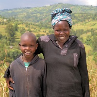 Selly, a participant in Farm Africa's Growing Futures project