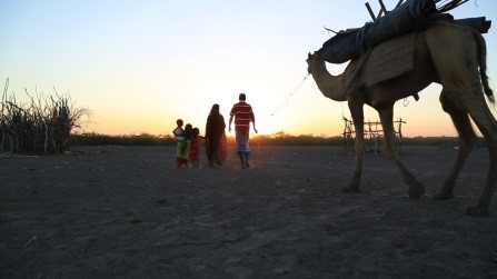 Silhouette of Medina's family