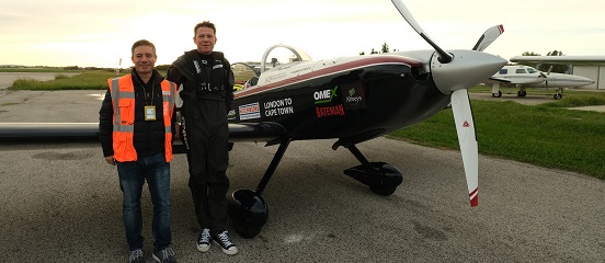 Solo pilot Giles Abrey's flying visit to Farm Africa project in Ethiopia 