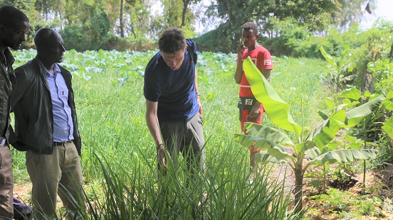 Giles Abrey visiting Farm Africa project in Ethiopia