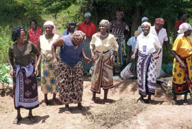 Group of women dancing