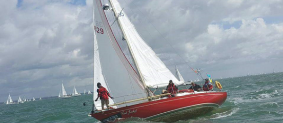 Flying the flag of Farm Africa at the Gosport Pursuit