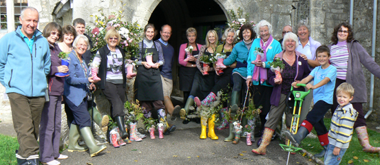 UK churches get their wellies on to Give Hunger the Boot this Harvest