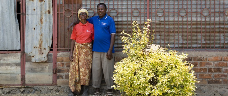 Married couple Vincent and Hildegarda from Tanzania.